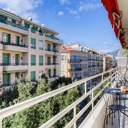 #29 Gambetta Ac Sea View 2 Bedrooms 1min Walk To Promenade & Sea Apartamento Nice