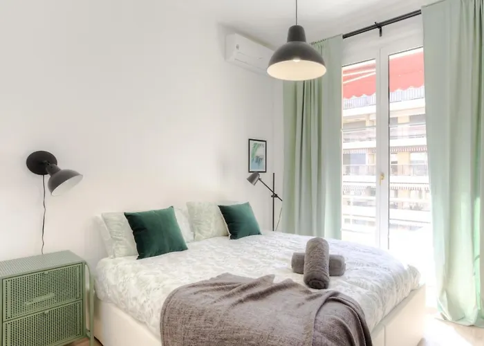 #29 Gambetta Ac Sea View 2 Bedrooms 1min Walk To Promenade & Sea Appartement Nice